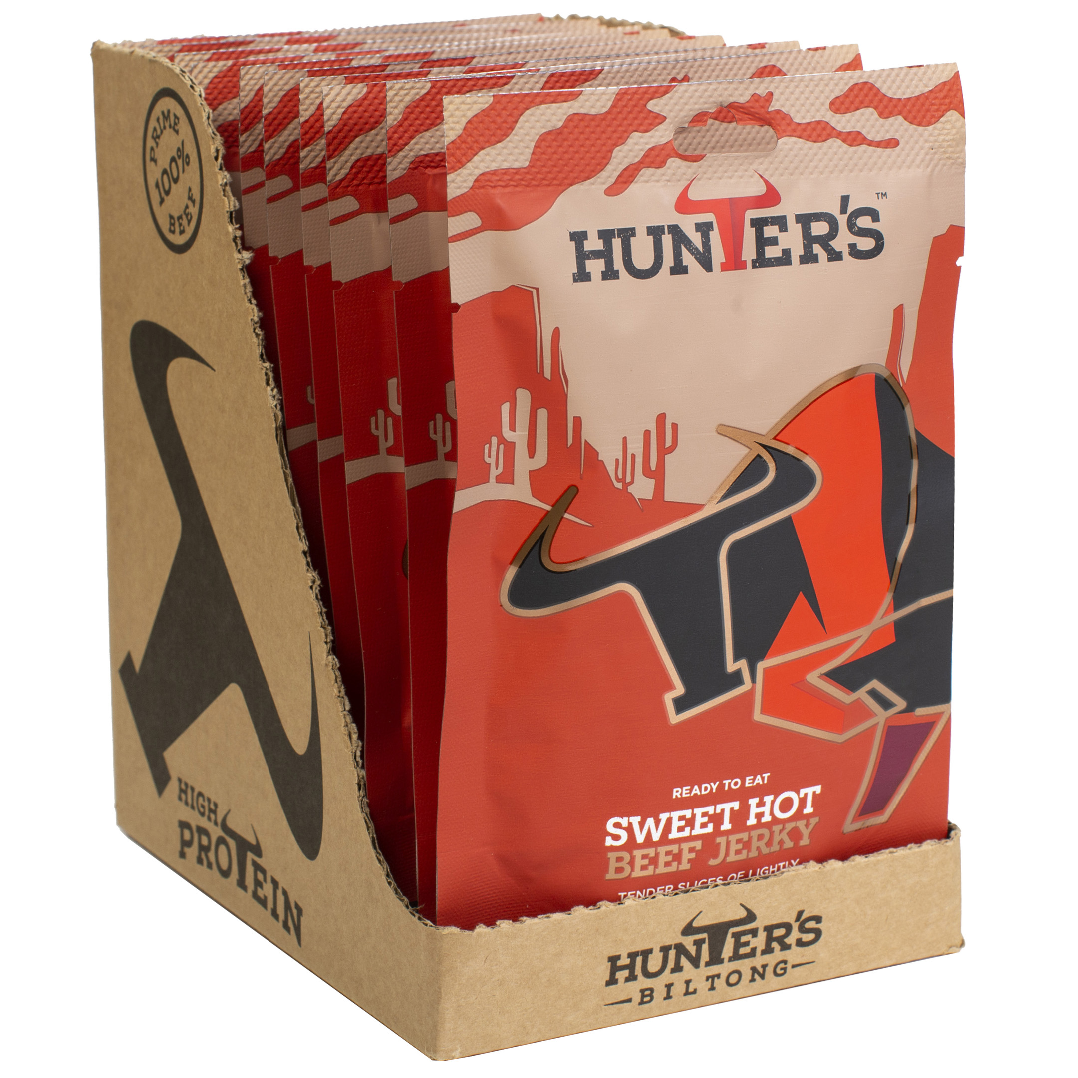 Sweet Hot Beef Jerky 10x 28g Packs
