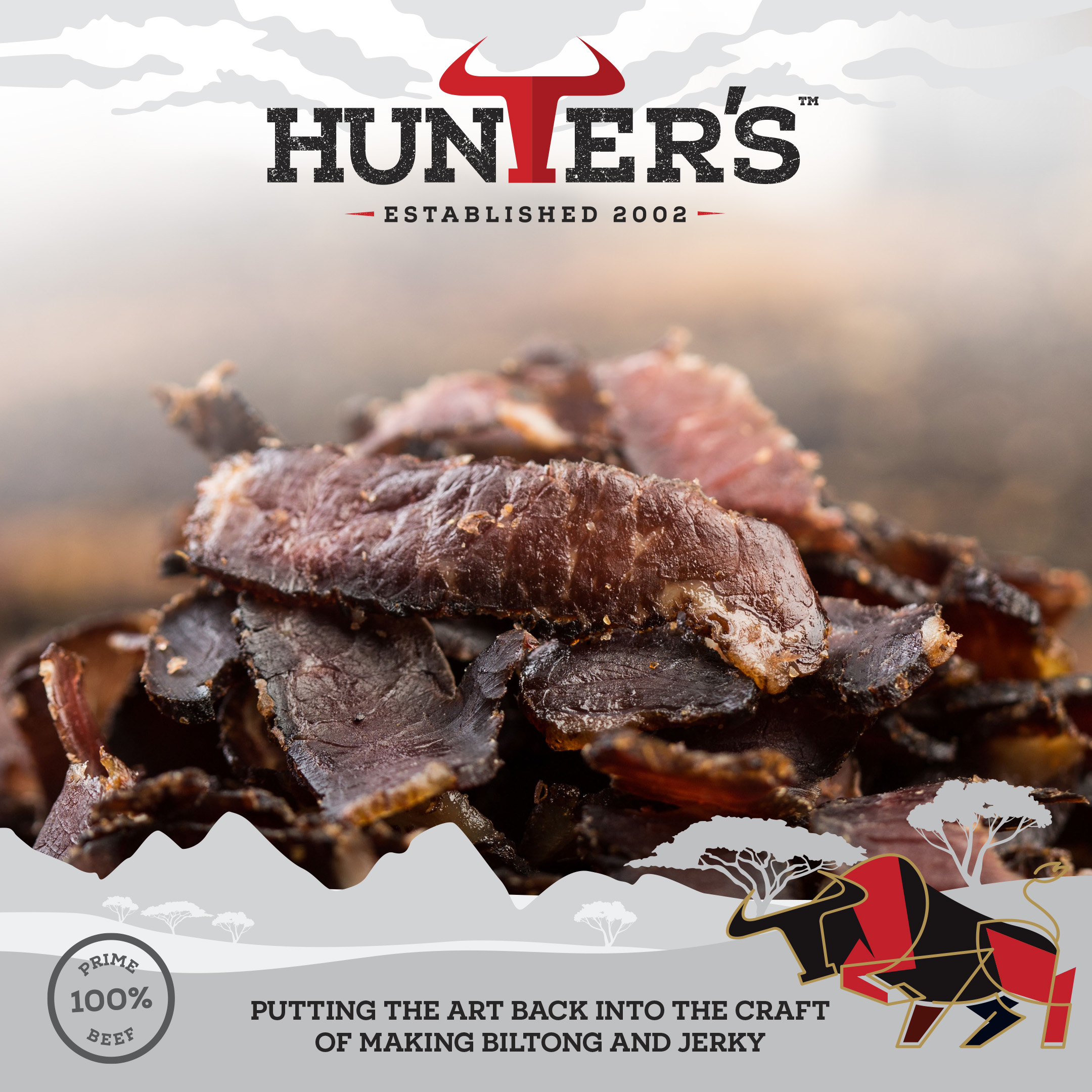 Hunters Original Beef Biltong 10 x 28g - Image 5