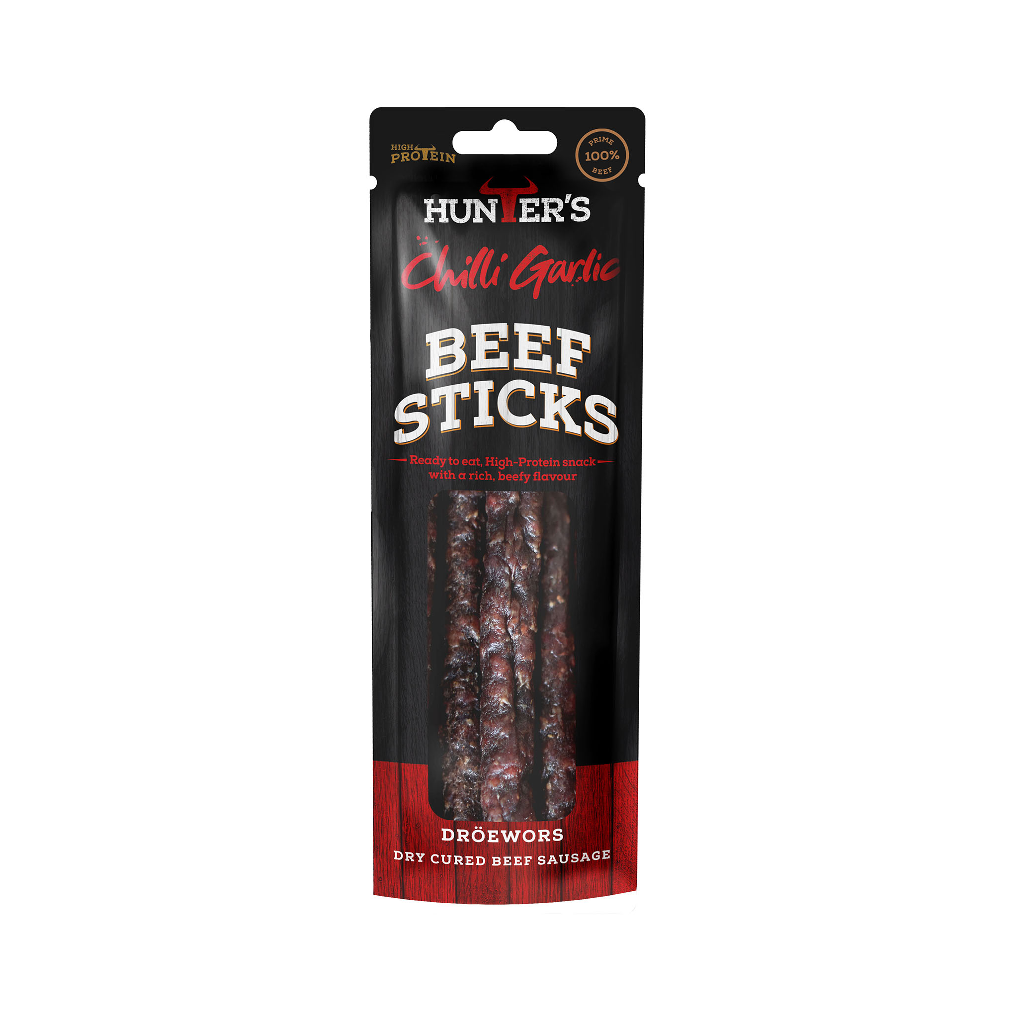 Hunters Chilli Garlic Beef Sticks (Droewors) 15 x 40g