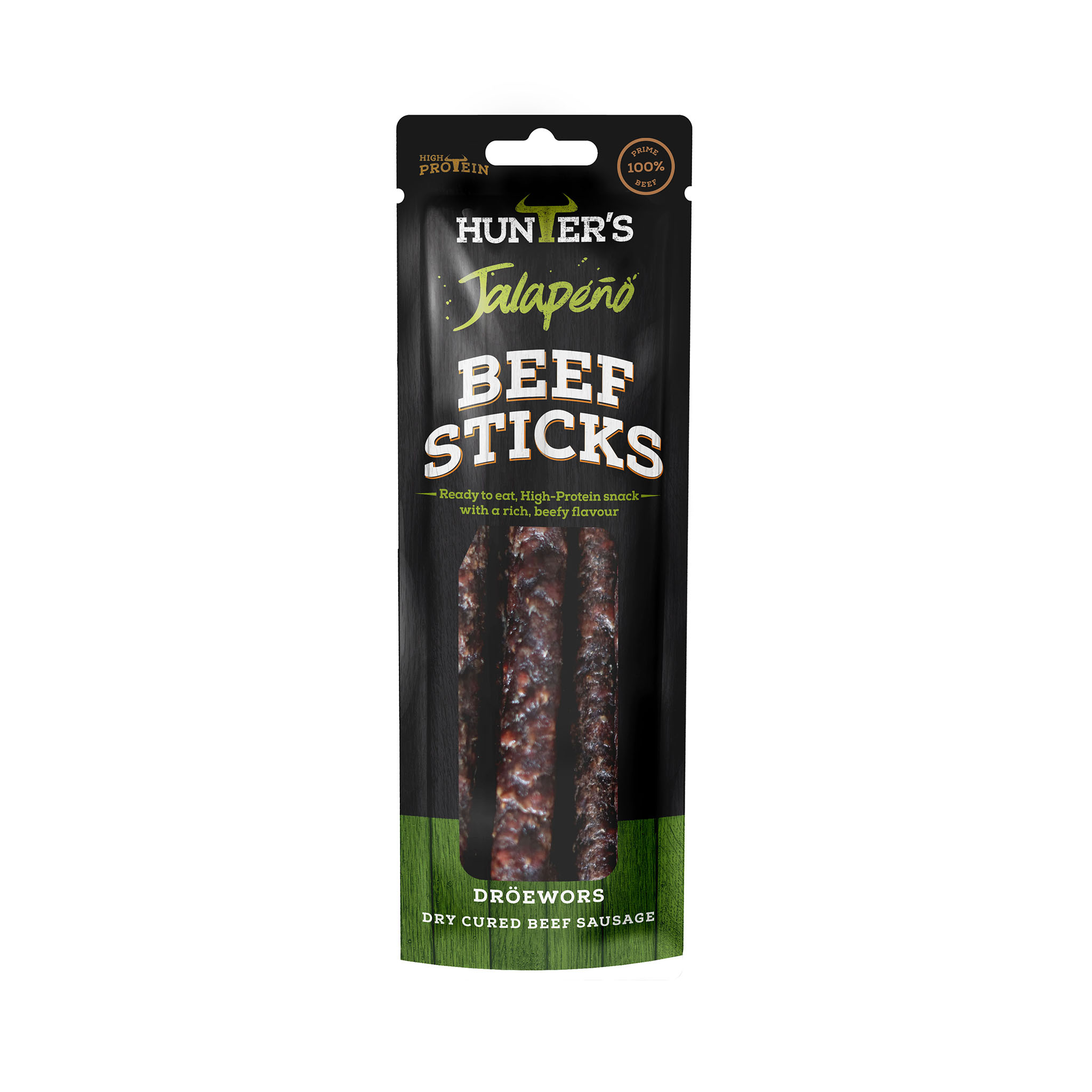 Hunters Jalapeño Beef Sticks (Droewors) 15 x 40g