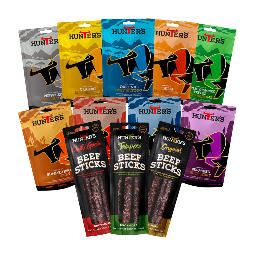 Hunters Taster Box (one pack of each exciting flavour)