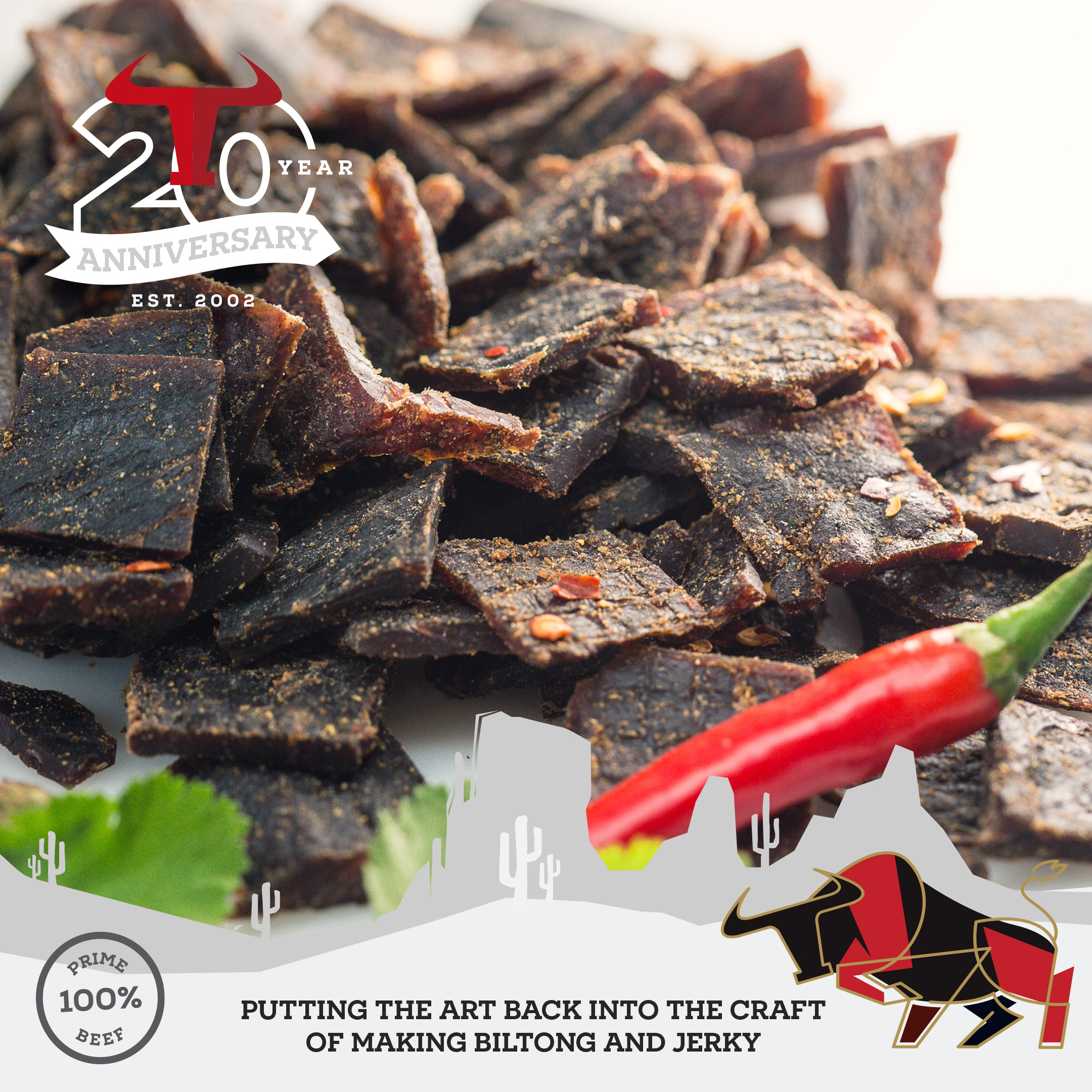 Sweet Hot Beef Jerky 250g - Image 4