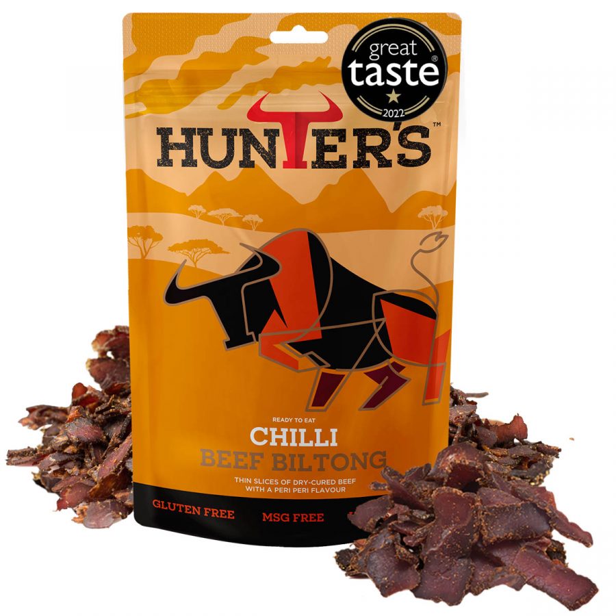 Hunters Chilli Beef Sliced Biltong