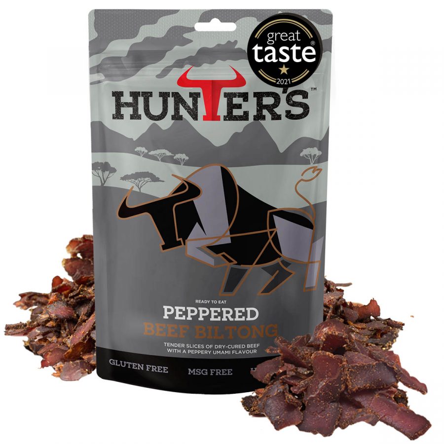 Hunters Peppered Sliced Beef Biltong